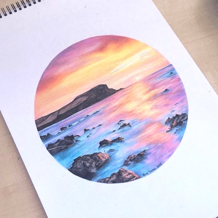 700x700 Watercolor Drawing Ideas