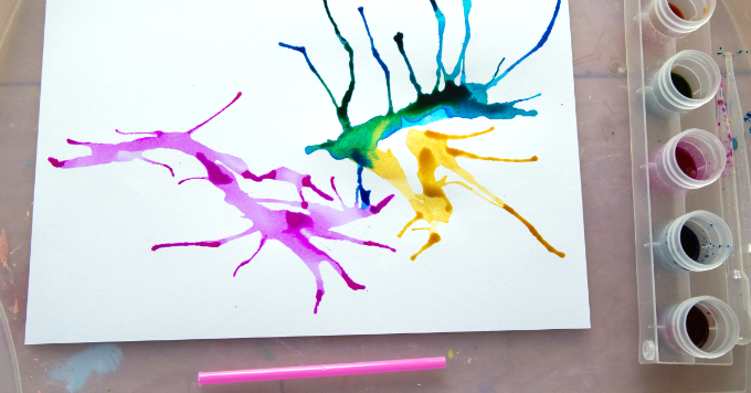 680x356 Blow Painting With Straws