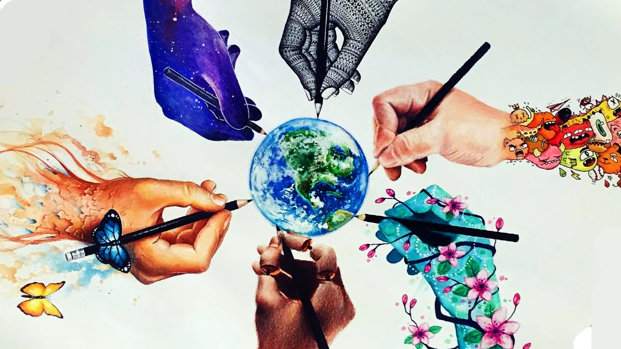 1280x720 Art Collab With 6 Artists Styles !!! Timelapse Drawing