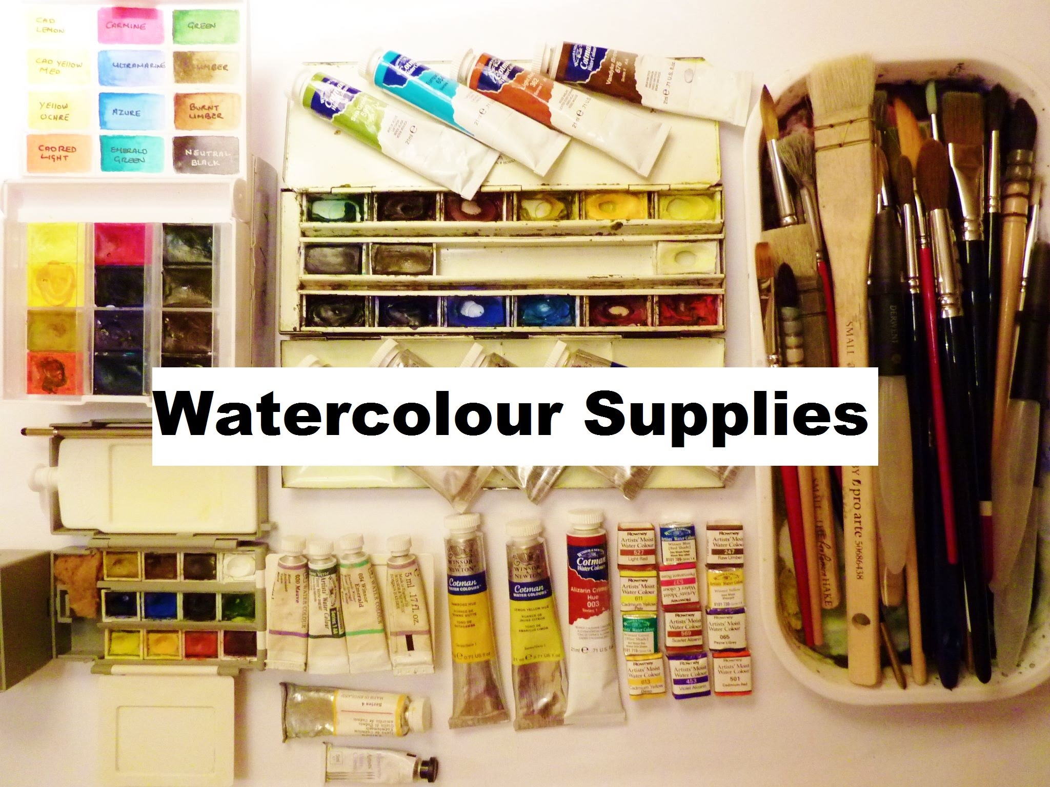 2048x1536 My Watercolour Art Supplies And Materials