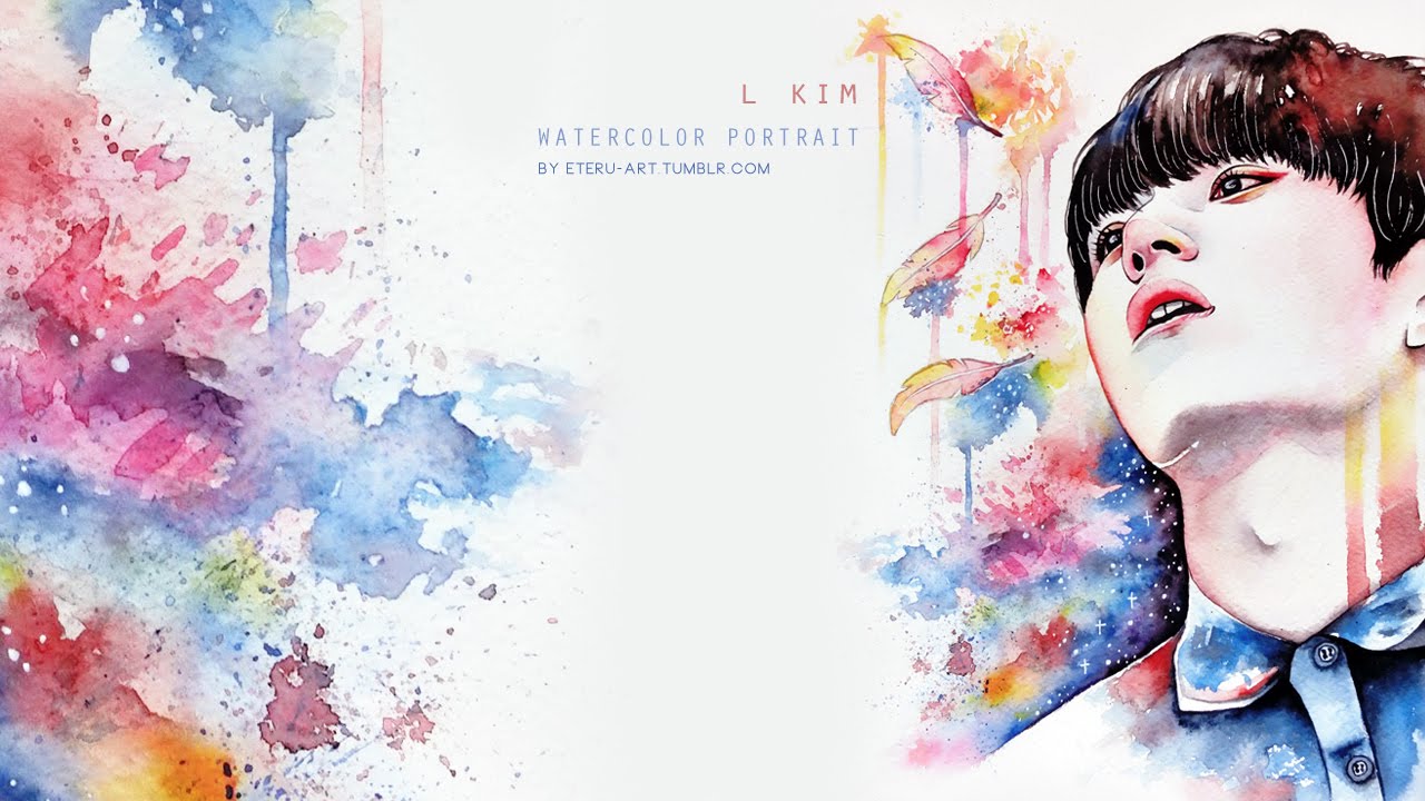 1280x720 Feather ( Infinite L Myungsoo ) Watercolor