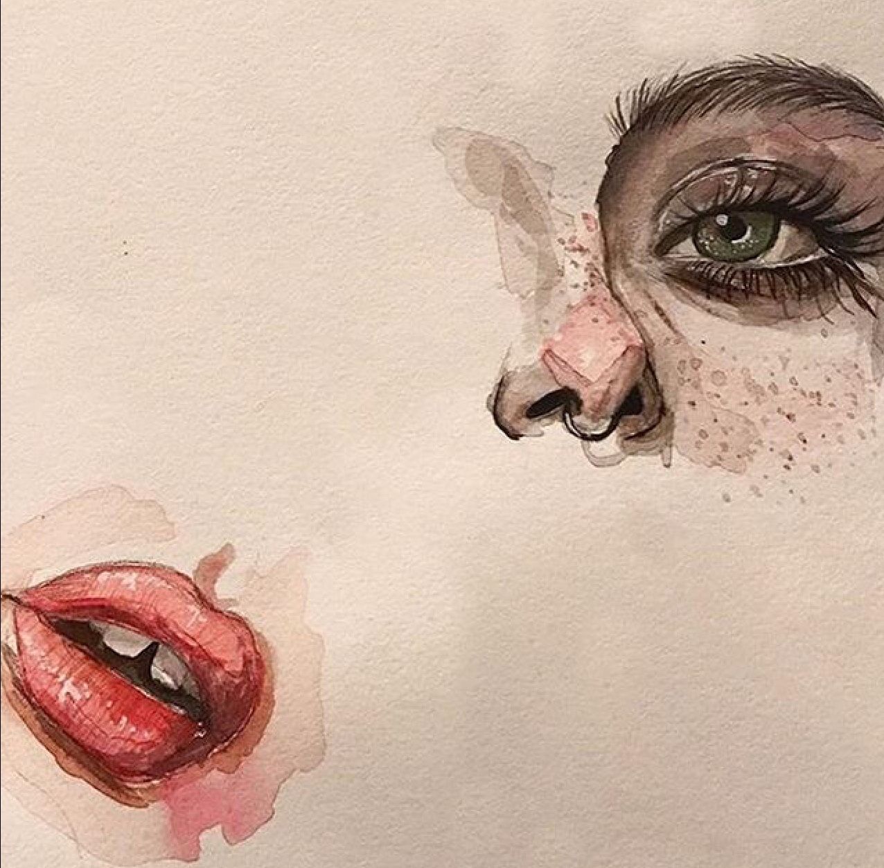 1276x1253 Art, Drawing, Watercolors, Tumblr Art And Pictures In 2018