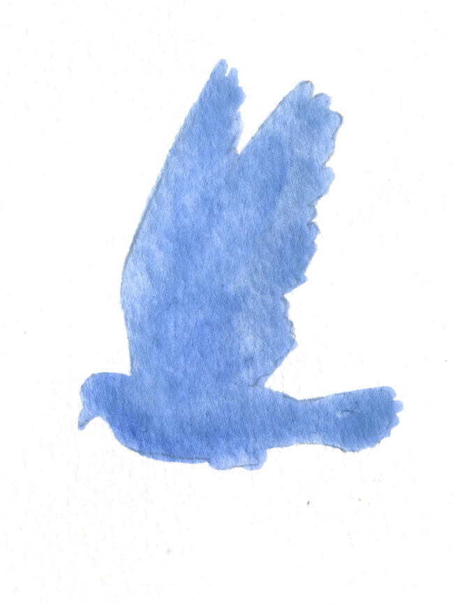 649x866 Art Watercolor Work Artists On Tumblr Watercolors Bird Gif