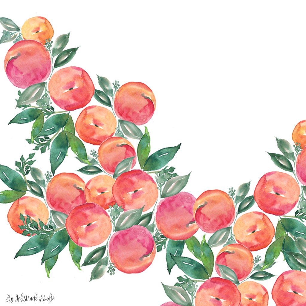 1024x1024 Free Watercolor Peach Wallpaper Ipad