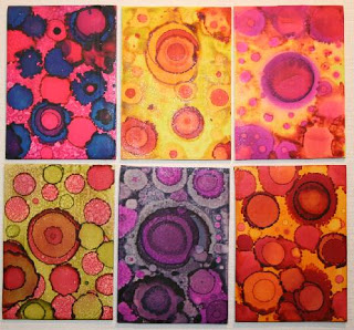 320x298 Polymer Clay Atcs With Faux Watercolor Surface Art For The Heart