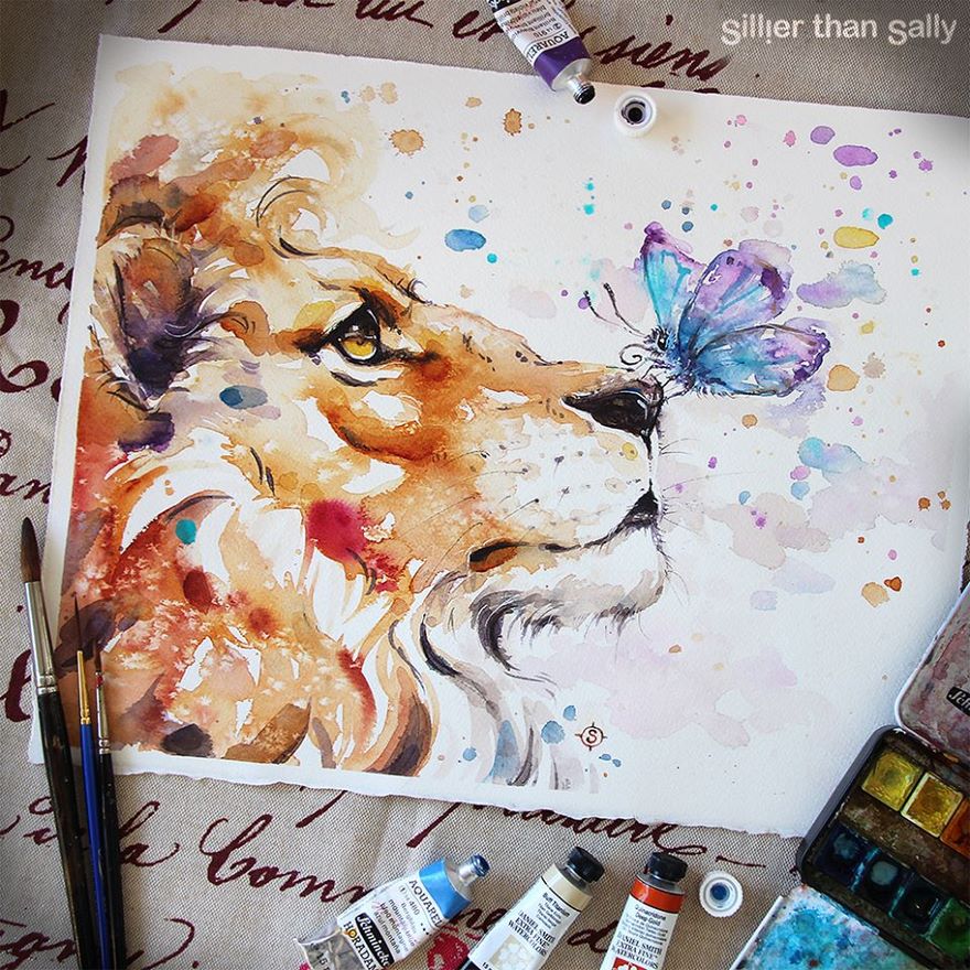880x880 Nature Inspired Watercolor Paintings By Than Sally