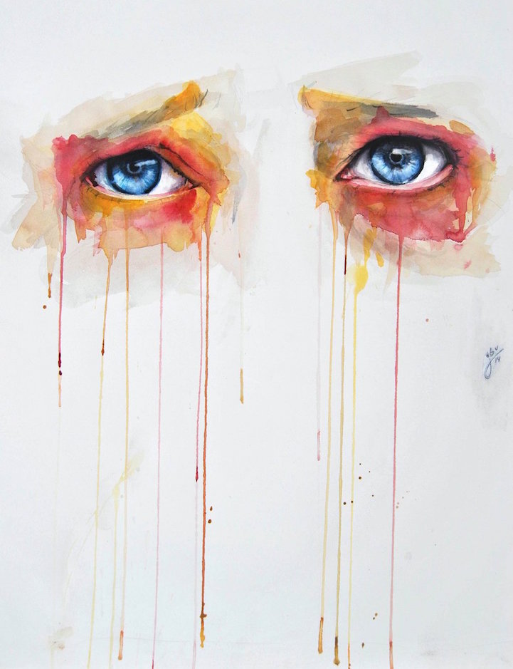 721x939 Alluring Watercolor Paintings Prove That Eyes Are Windows To The Soul