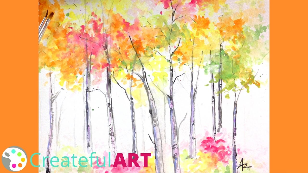 1280x720 How To Paint Birch And Aspen Trees