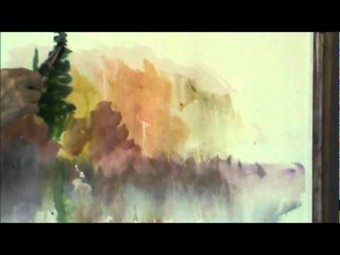 480x360 Impromptu Watercolor Fall Scene By Millie Gift Smith