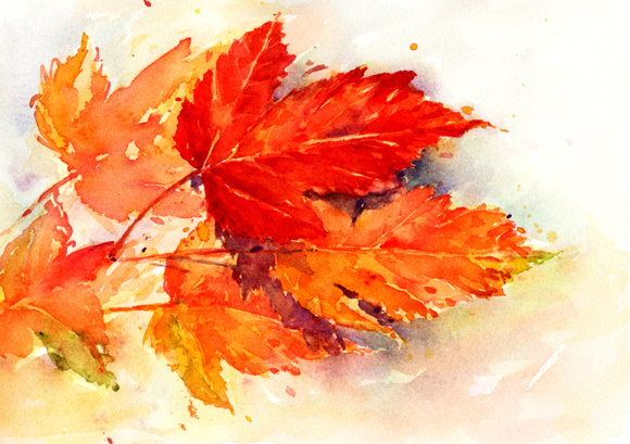 580x409 Sherry Schmidt Watercolors First Day Of Fall