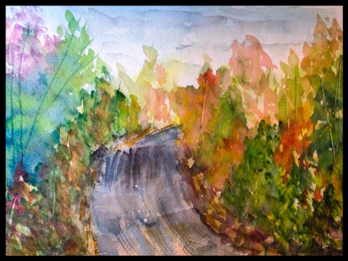 1136x852 Watercolor Autumn Scene My Art Autumn Scenes And