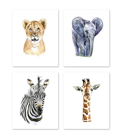 425x482 A2 Safari Theme Nursery Wall Art