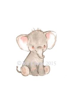 236x295 Nursery Wall Art Elephant Twin Girls