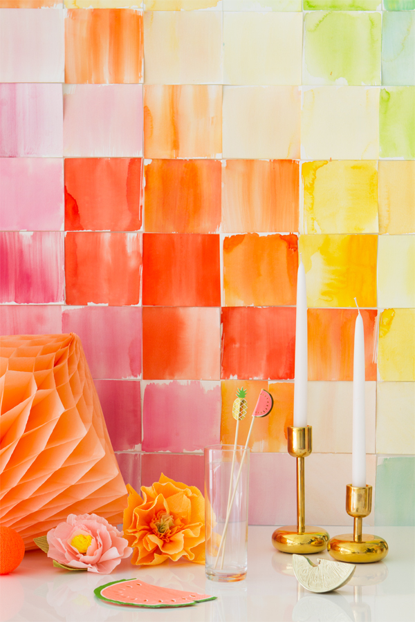 600x900 Diy Watercolor Paper Squares Backdrop