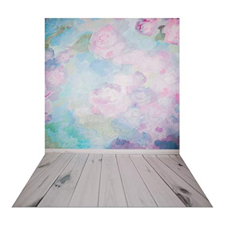 466x466 Muzi 5x8ft Watercolor Flower Photography Backdrops