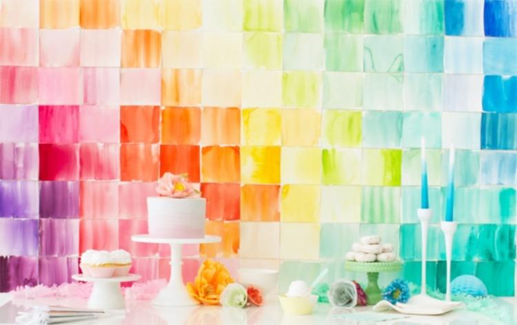 750x472 Colorful Diy Watercolor Paper Squares For Your Wedding Backdrop