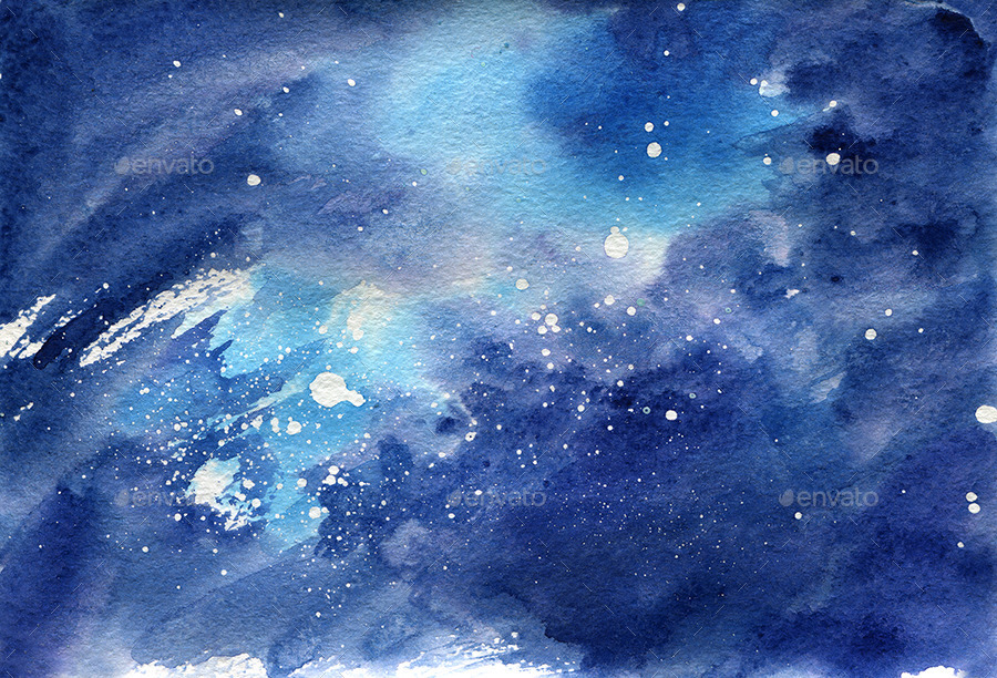 900x612 Space Watercolor Background By Dlinnychulok Graphicriver