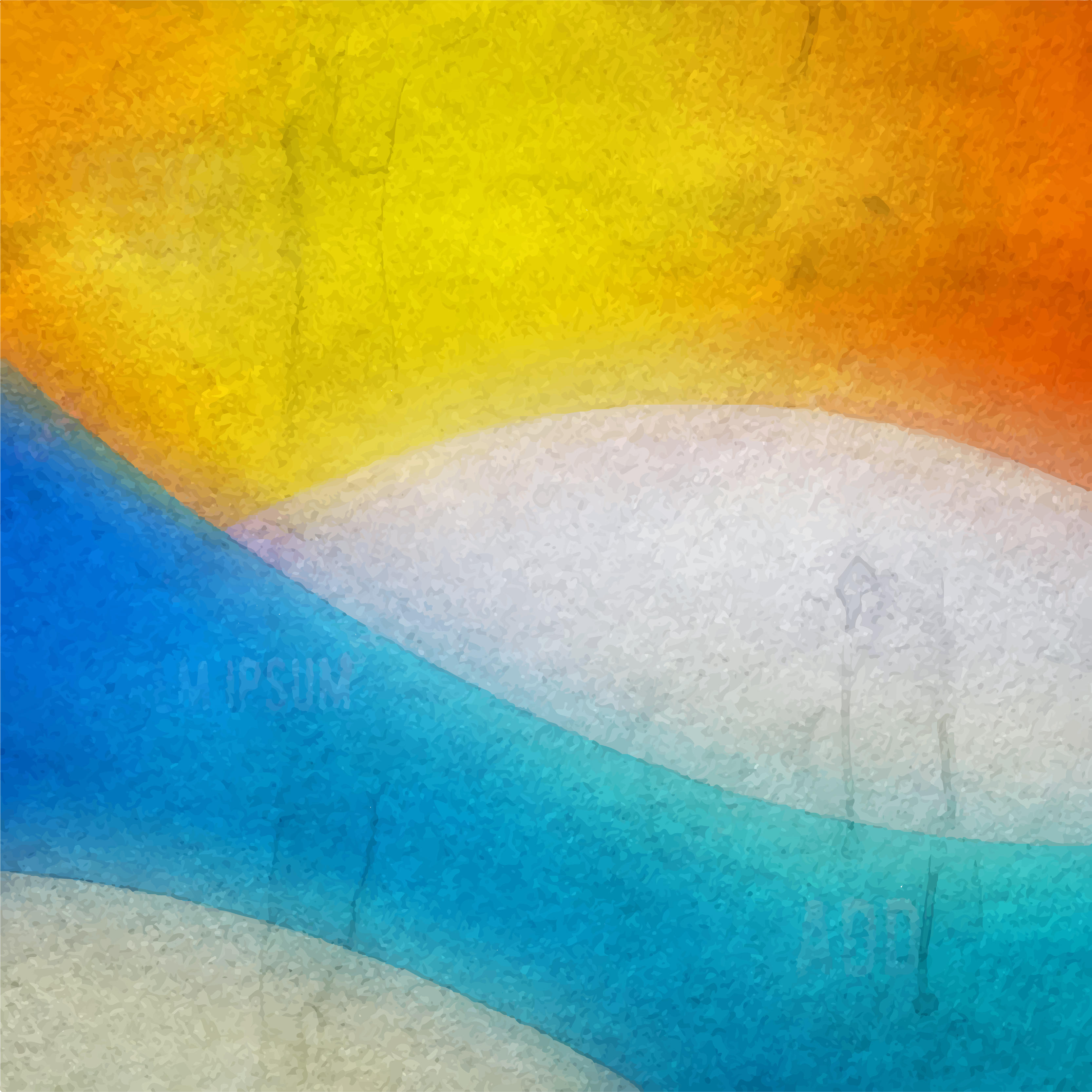 3333x3333 Orange Blue Watercolor Background Illustrator 123freevectors
