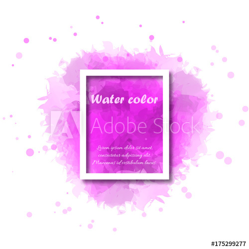 500x500 Abstract Pink Watercolor Background With White Border For