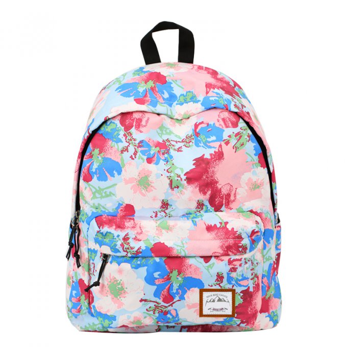 680x680 Colorful Watercolor Flower Backpack For Girls Graffiti School Bags