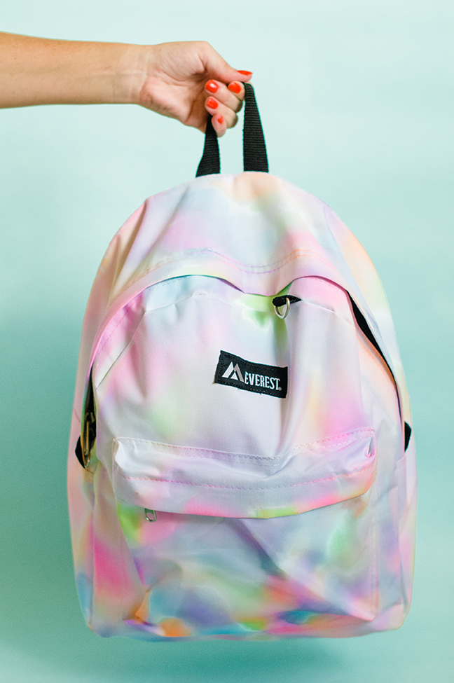 648x975 This Diy Rainbow Watercolor Backpack Is So Cool For School