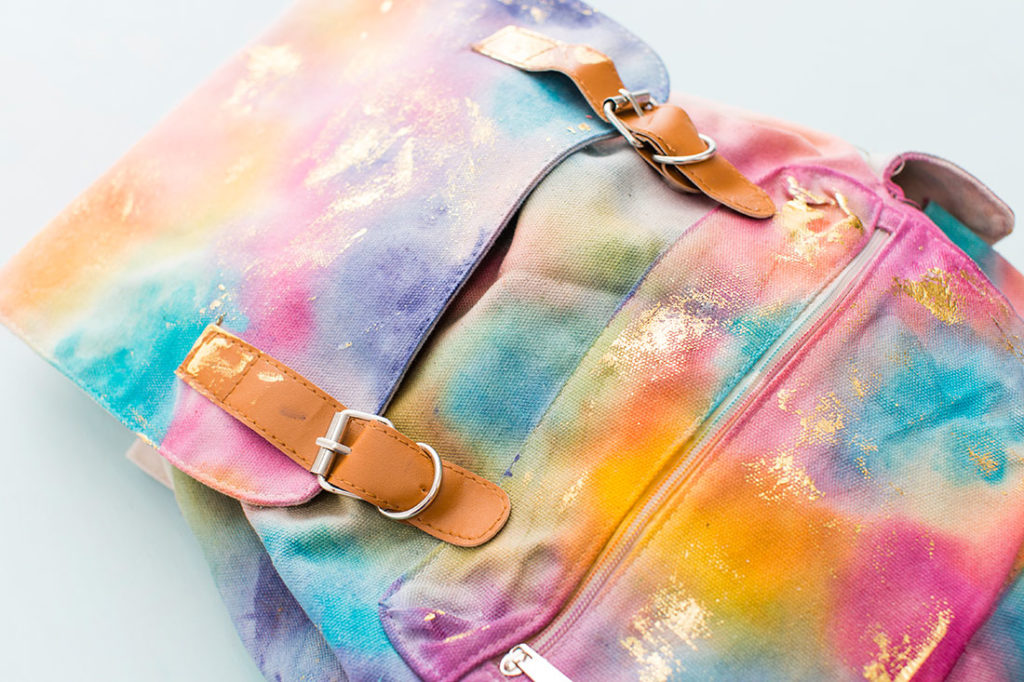 1024x682 This Easy Watercolor Backpack Diy Is Way Too Cool For School