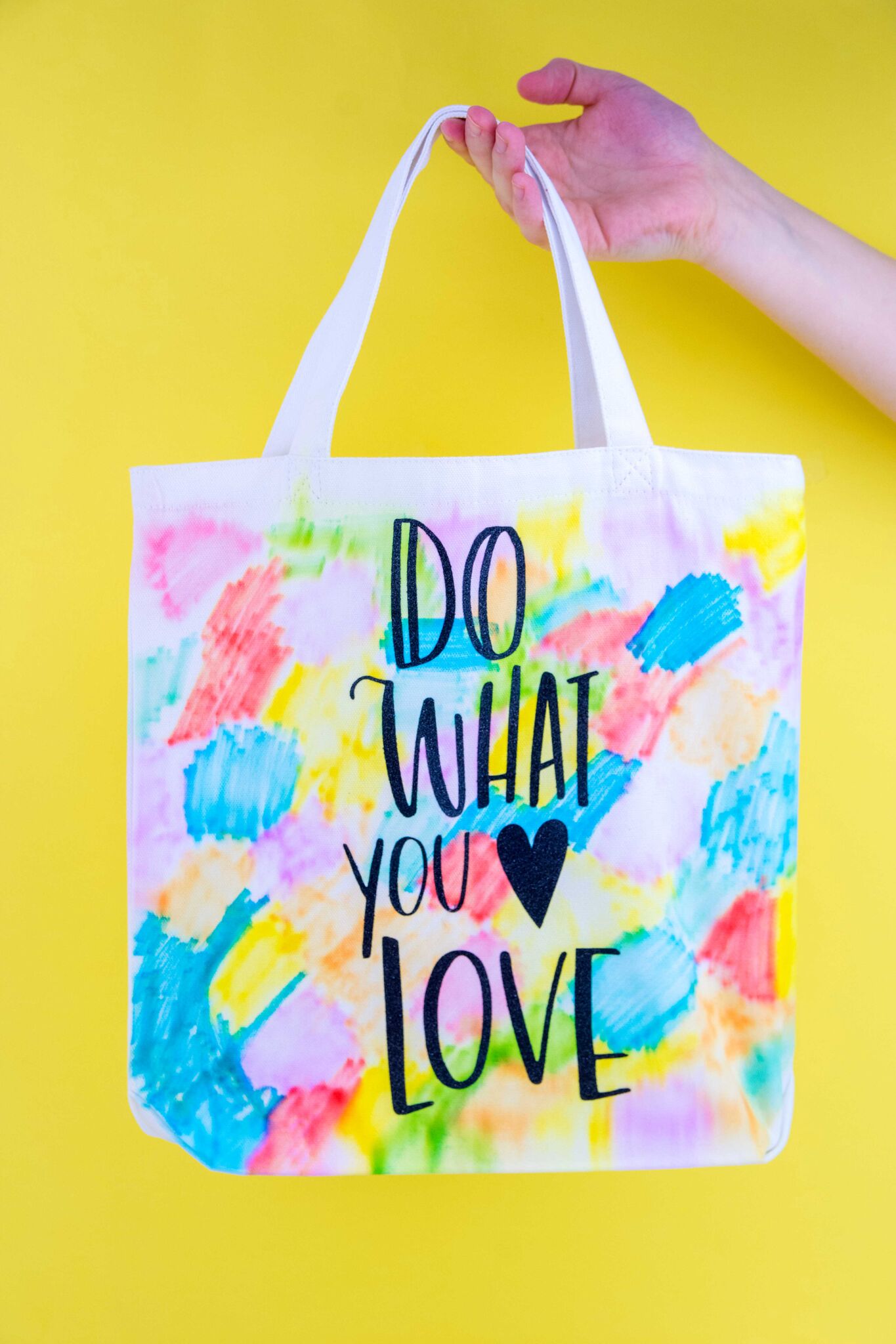 1365x2048 Faux Sharpie Watercolor Tote Bag