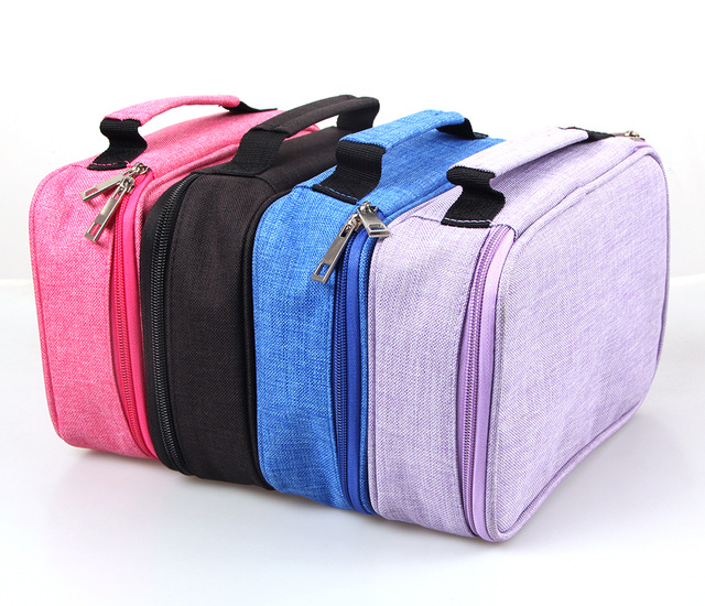 640x550 72 Slots Detachable Oxford Canvas School Pencils Case Large