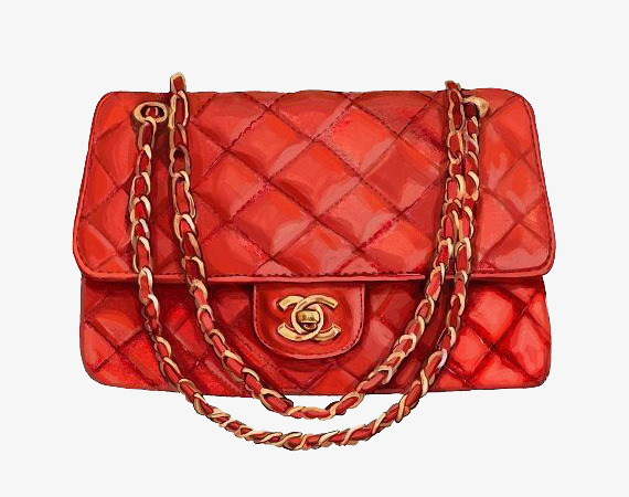 570x450 Watercolor Bag, Watercolor Clipart, Bag Clipart, Gules Png Image