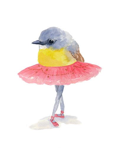 400x500 Ballet Watercolor Print