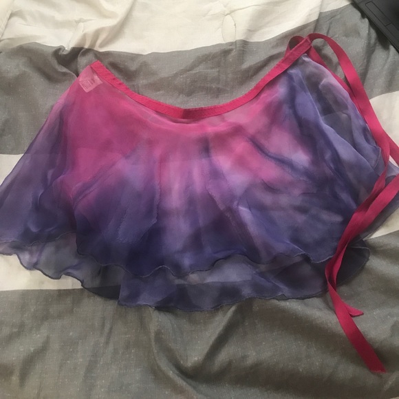 580x580 Joanna Mcmillan Bottoms Watercolor Wrap Ballet Skirt For Little