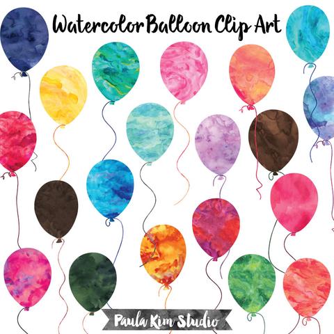 480x480 Watercolor Balloons Paula Kim Studio