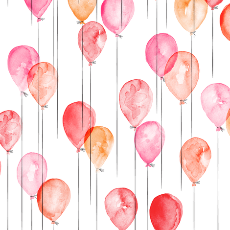 470x470 Small Scale) Watercolor Balloons Wallpaper