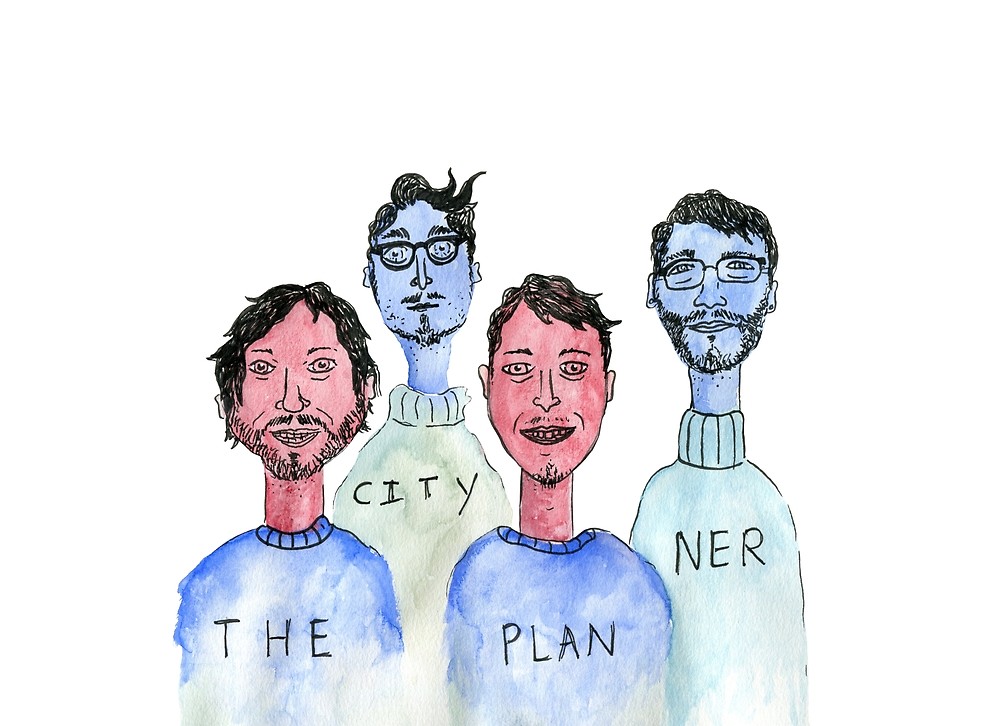1000x726 The City Planner Watercolor Band Members By Domlabonia Redbubble