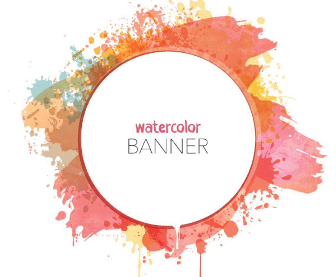 1136x936 Watercolor Banner Vector Art Amp Graphics