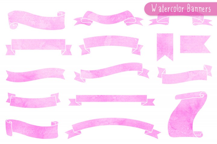 720x479 Banners Clipart Pink ~ Frames ~ Illustrations ~ Hd Images ~ Photo