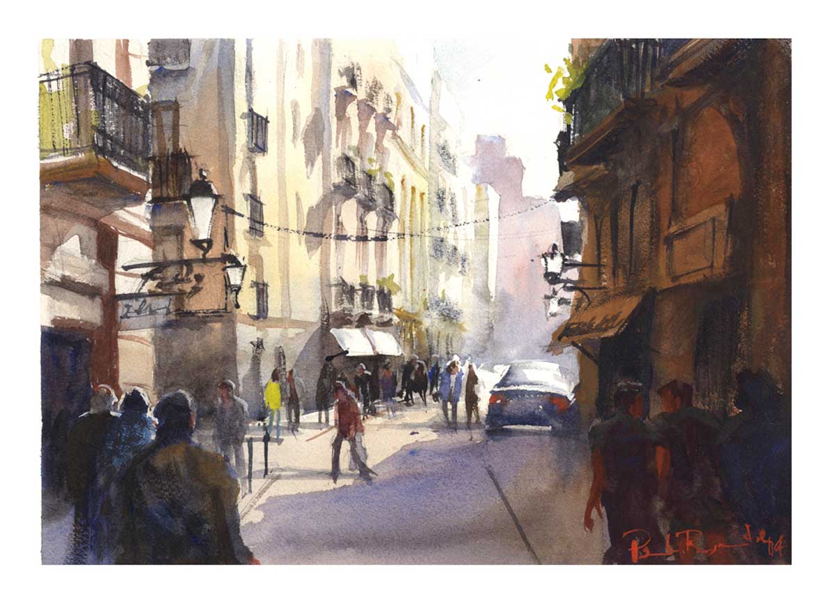 1200x885 Plein Air Watercolour Painting Workshop Barcelona Spain