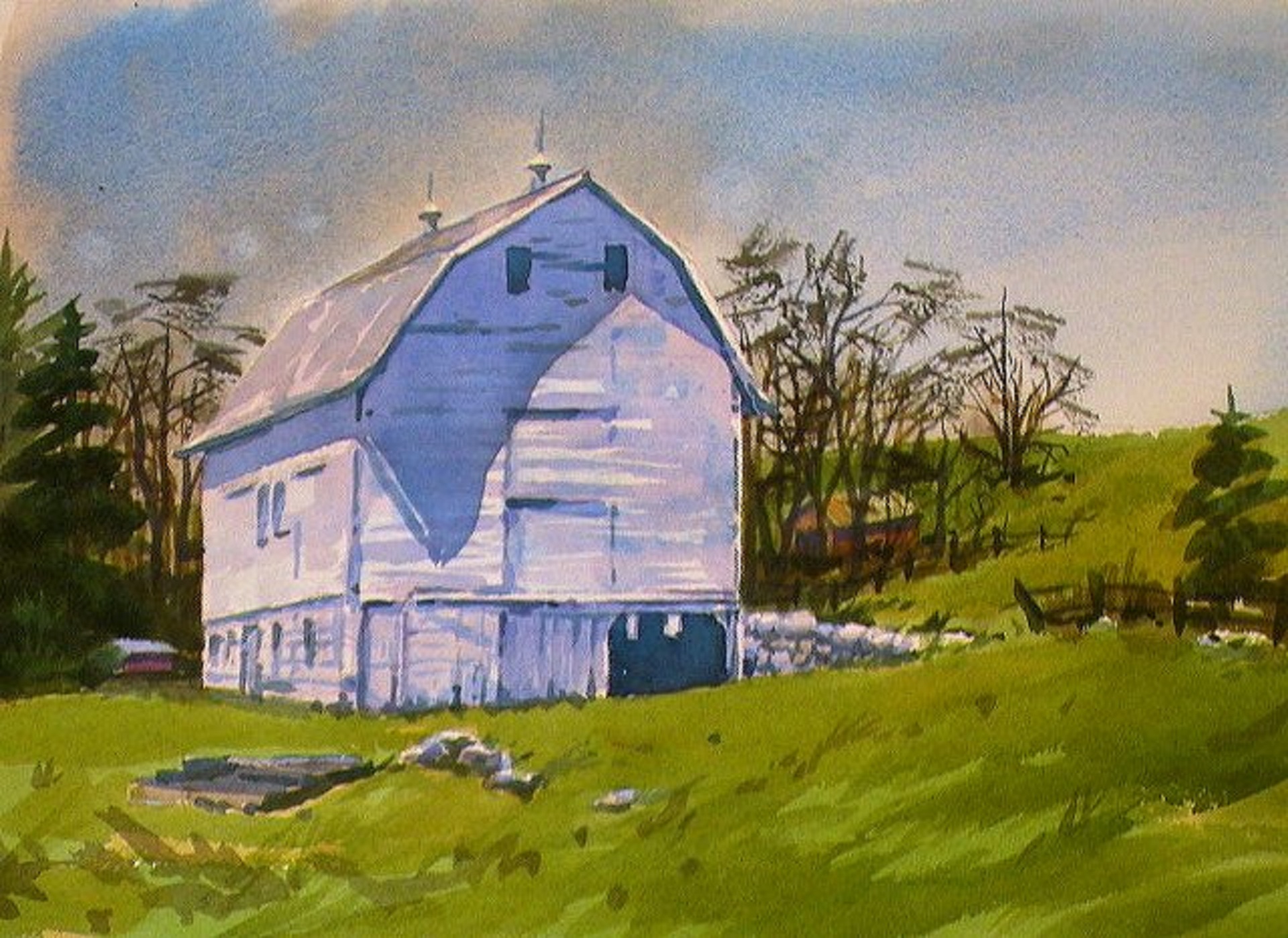 1920x1398 Painting A White Barn