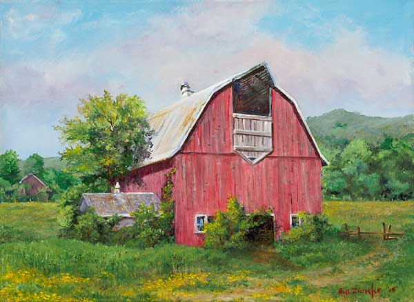 600x438 Farm Scene Original Paintings Wild Wings