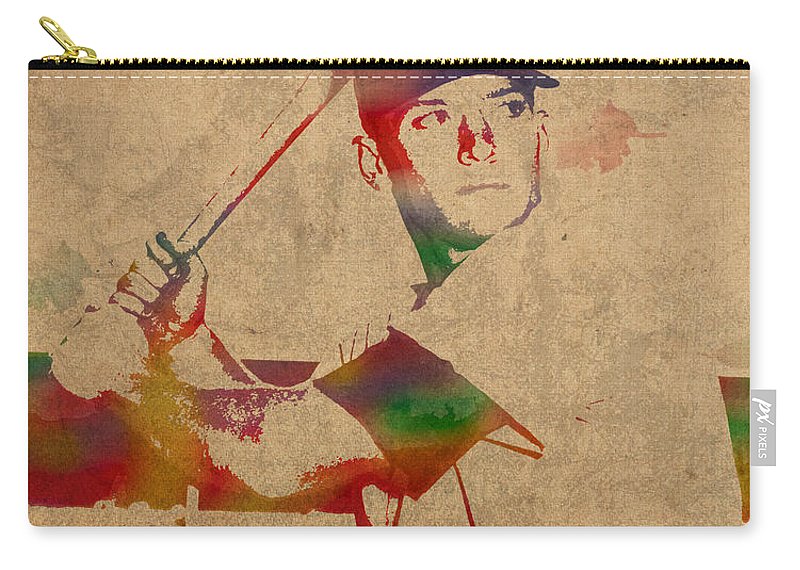 800x570 Mickey Mantle New York Yankees Baseball Player Watercolor Portrait