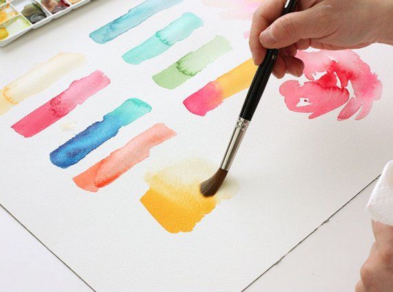 570x424 Watercolor Basics Blending [ Love ] Watercolor