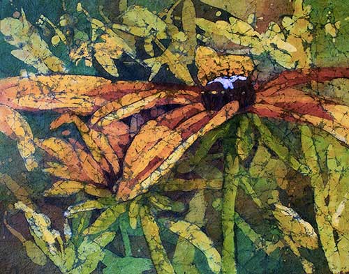 500x393 Watercolor Batik Painting