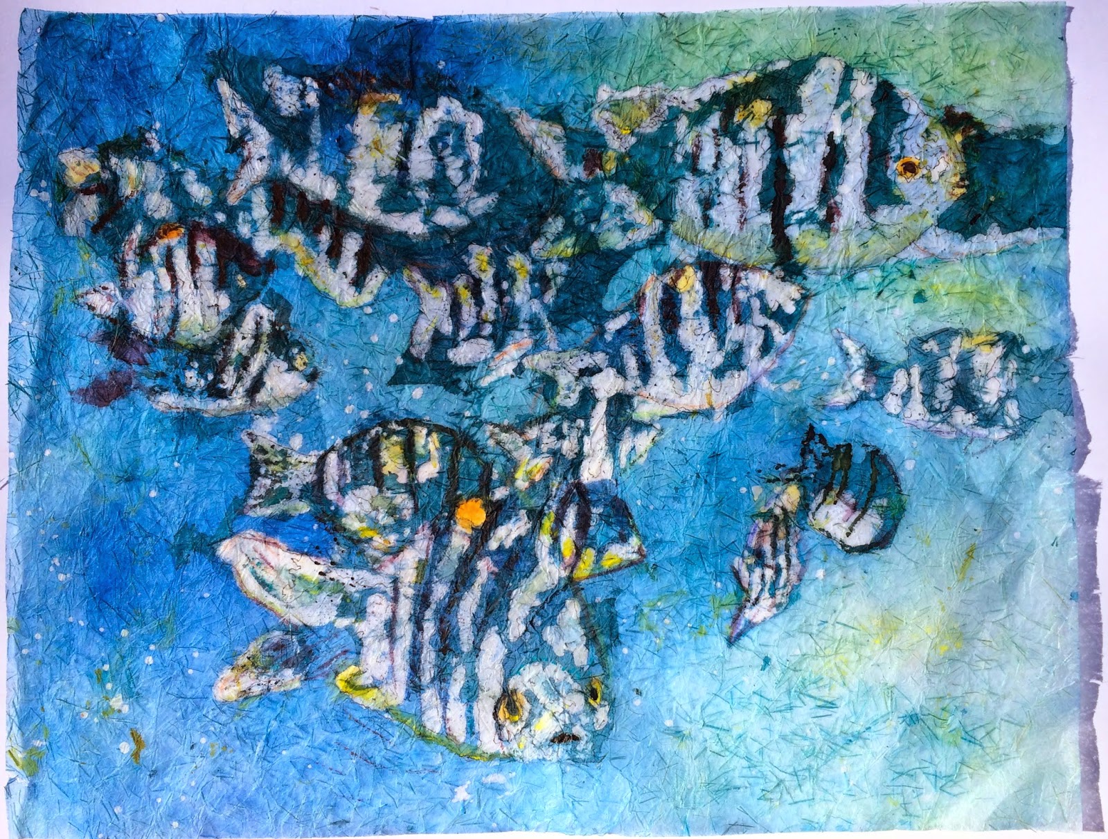 1600x1212 All Things Quilty And Artsy Watercolor Batiks On Rice Paper