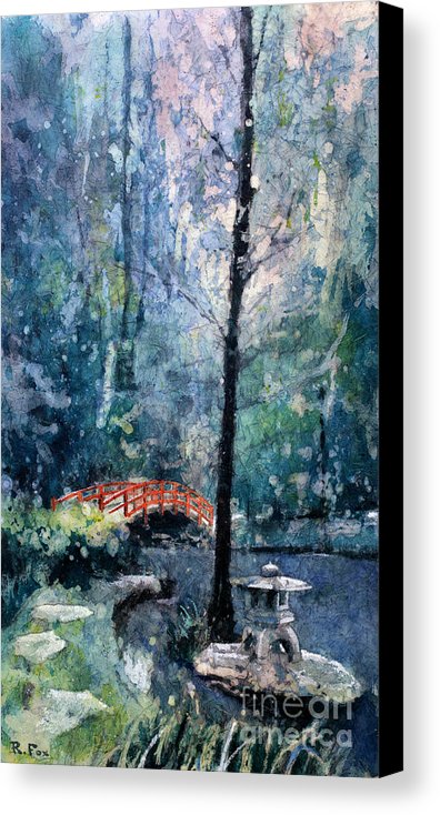 396x734 Duke Gardens Watercolor Batik Canvas Print Canvas Art By Ryan Fox