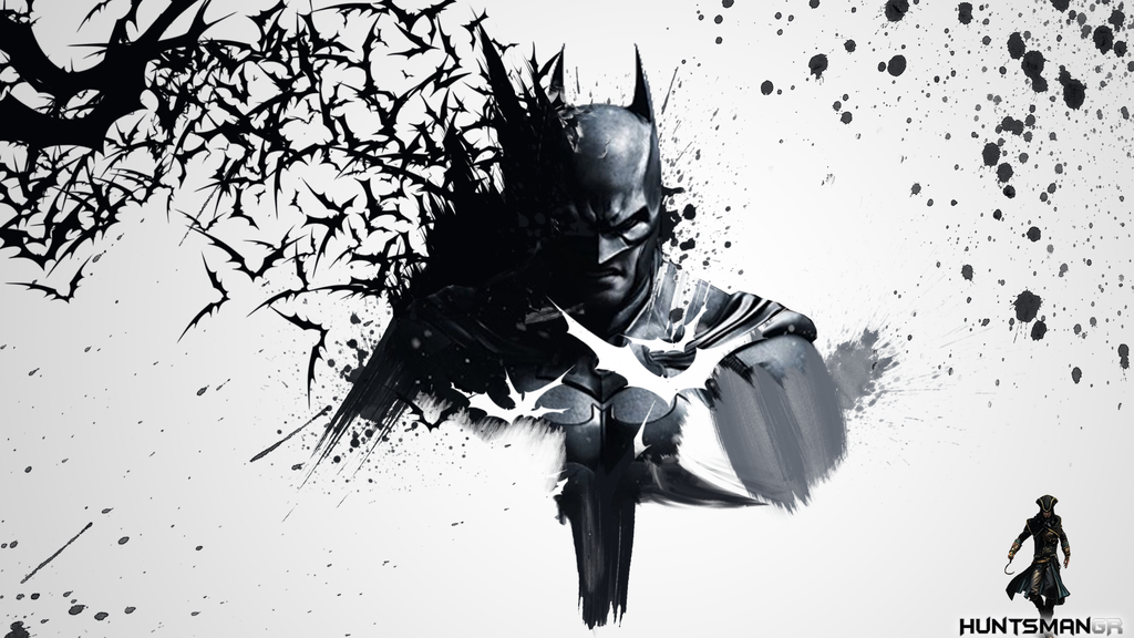 1024x576 Batman Watercolor By Huntsmangr