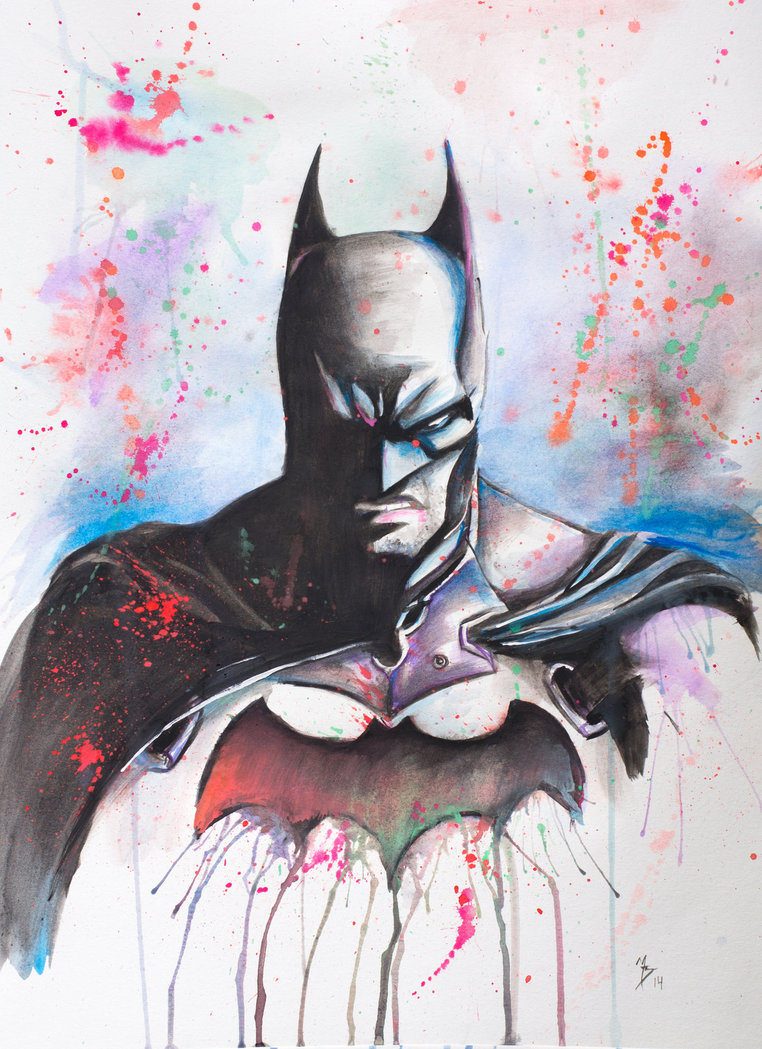 762x1049 Batman Watercolor By Mattbrooksart