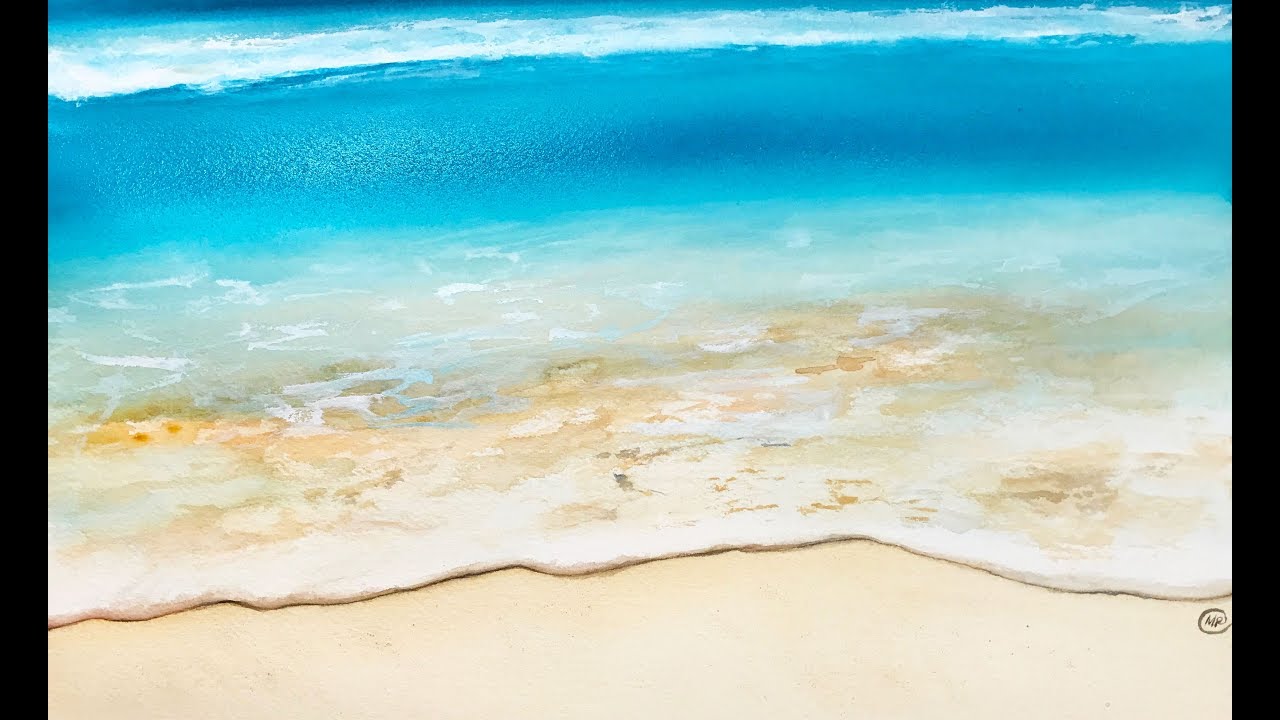 1280x720 Beach In Watercolors Painting Tutorial