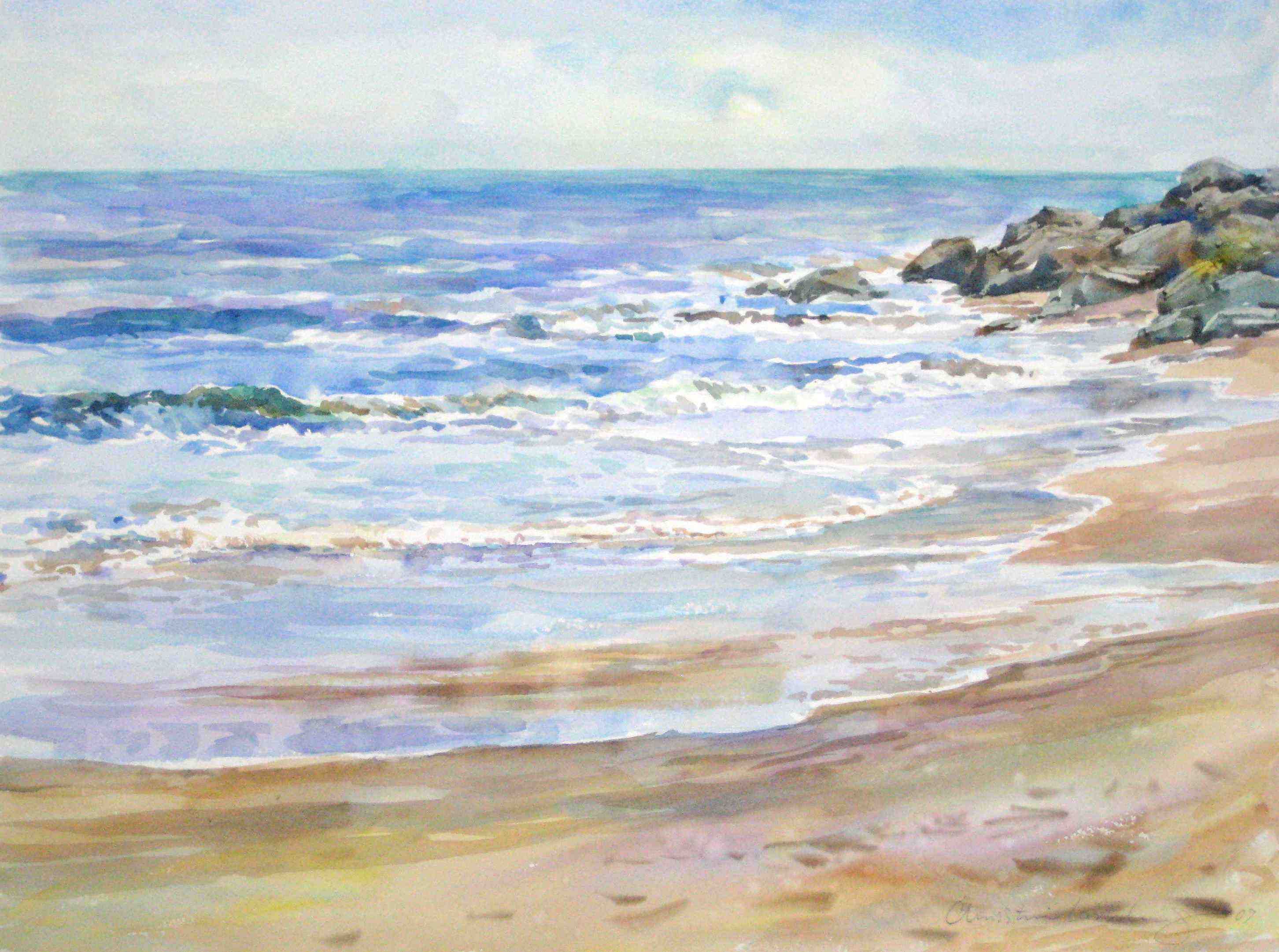 2904x2162 Pin By Sharon Findlay On Art Beach Scenes