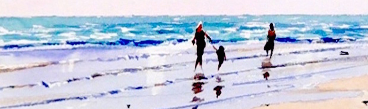 1176x350 How To Paint A Beach Scene In Watercolour Arttutor