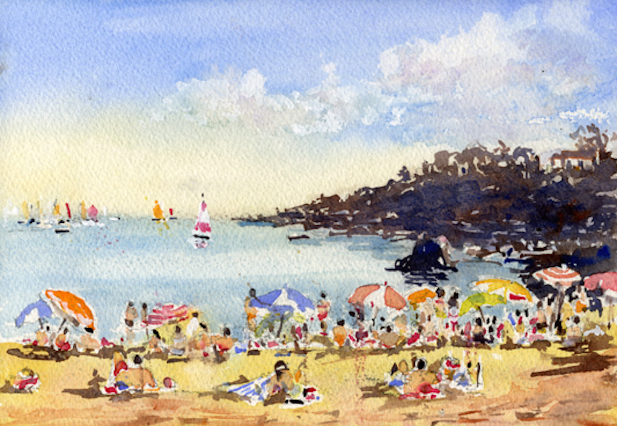 1263x872 Mediterranean Beach Scene